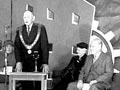 Opening the Levin industries fair, 1957