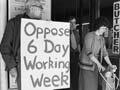 Protest against the six-day week