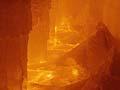 Inside an iron smelter