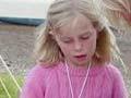 Youg girl in pink jersey