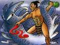 Māui fighting Tuna