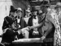 A 1940 re-enactment of the signing of the Treaty of Waitangi