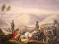 Painting by Gustavus Ferdinand von Tempsky of a scene from the New Zealand wars