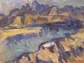Toss Woollaston's 'Motueka Harbour', 1970