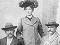 Graham Gow (right), his wife Mary Anne (centre) and Mary Anne's brother Duncan McEwan King (left)