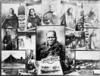 Montage of photographs depicting Māori people and scenes by Josiah Martin