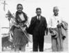 Pei Te Hurinui Jones (left), Korokī (centre), and Te Kiri Katipa