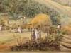 View of the pā of  Pōmare II at the Bay of Islands, June 1846, by Cyprian Bridge