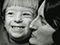 Michael Bridgeman with his adoptive parents, 1988