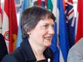 Helen Clark arrives at United Nations headquarters in New York, April 2009