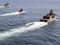 Convoy of navy vessels at sea